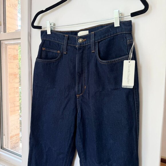 NWT Favorite Daughter Valentina Tower High Rise Blue Jeans Manchester 26 - Picture 7 of 14